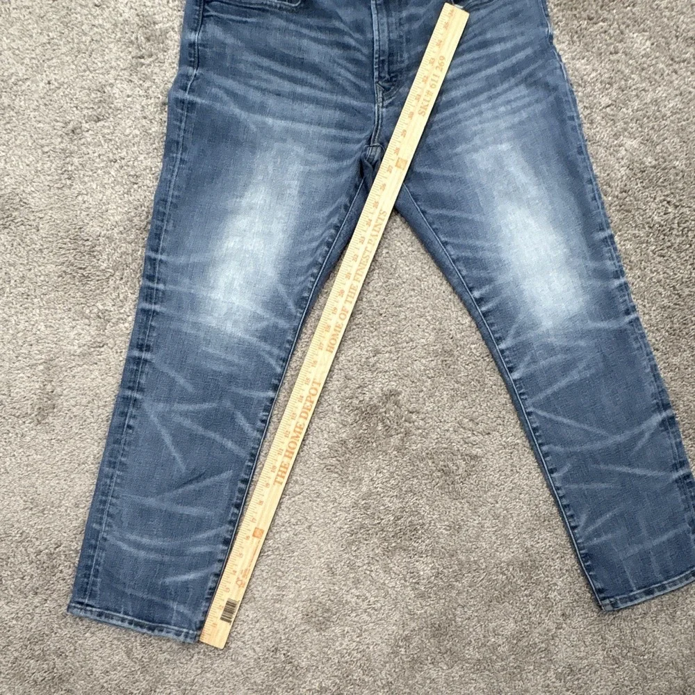 American Eagle Outfitters Slim Straight Airflex+ Blue Denim Jeans Medium Wash